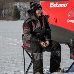 Eskimo Plaid Folding Ice Chair