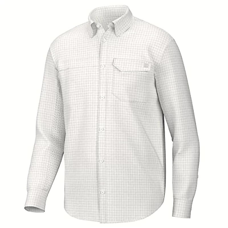 Huk Tide Point Break Long-Sleeve Minicheck Shirt - Men's 1 Huk Tide Point Break Long-Sleeve Minicheck Shirt - Men's